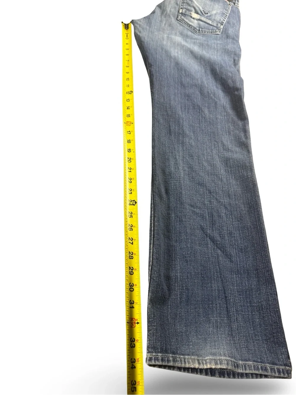 Hudson Jeans Byron Straight Five Pocket Mens Waist 38 Blue Medium Wash‎